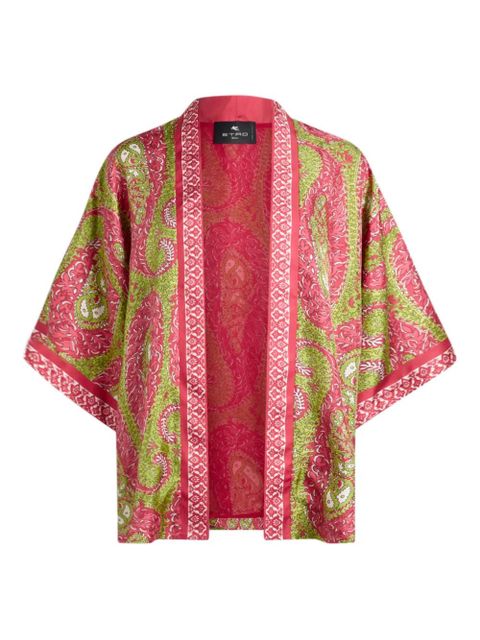ETRO paisley foliage silk twill jacket - Pink - zdjęcie produktu nr 1