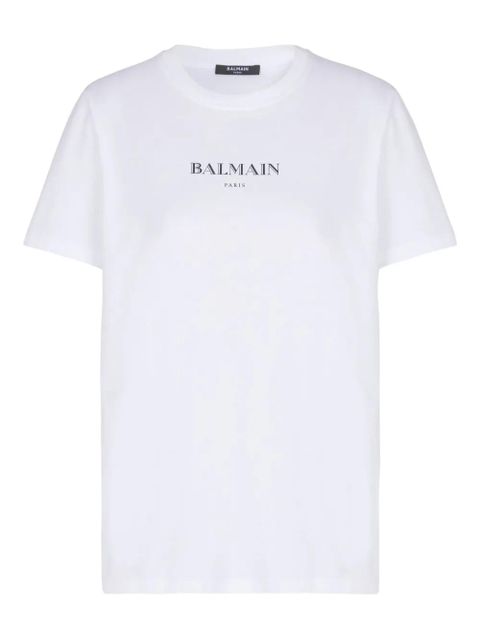 Balmain logo-print T-shirt - White - zdjęcie produktu nr 1