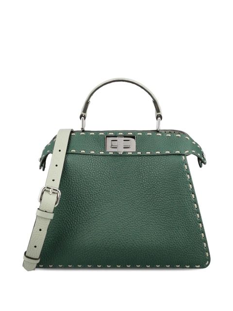 FENDI small Peekaboo ISeeU tote bag - Green - zdjęcie produktu nr 2