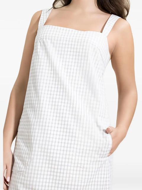 Simkhai Sloan gingham mini dress - White - zdjęcie produktu nr 2