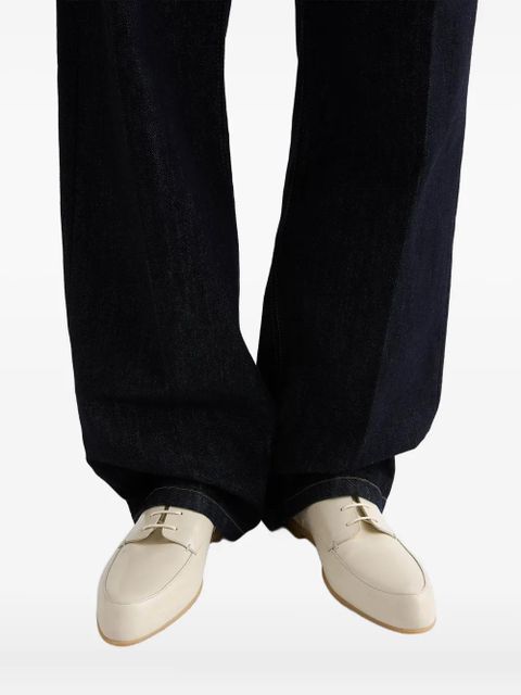 Jil Sander almond-toe lace-up shoes - Neutrals