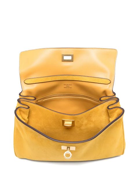 Balenciaga small Rodeo suede tote bag - Yellow