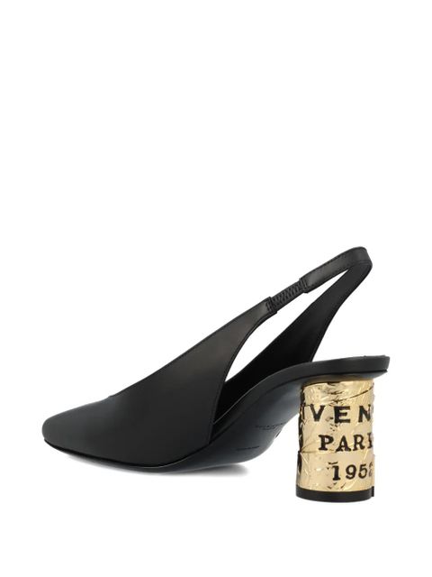 Givenchy 7mm cylindrical heel slingbacks - Black - zdjęcie produktu nr 2