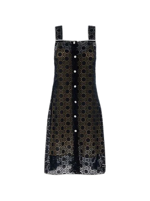 Miu Miu macrame lace mini dress - Black - zdjęcie produktu nr 1