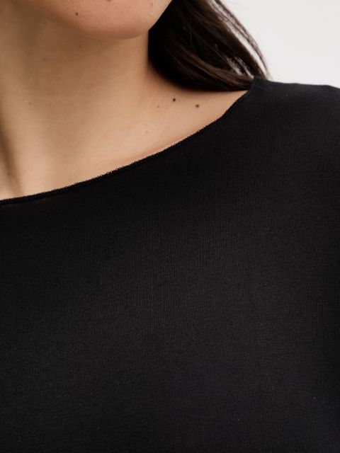 United Colors of Benetton longsleeve piżamowy z domieszką lnu