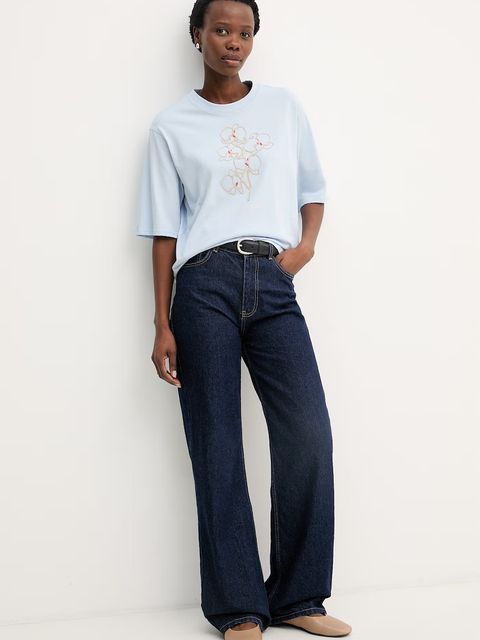 Calvin Klein Jeans t-shirt damski bawełniany - zdjęcie produktu nr 1