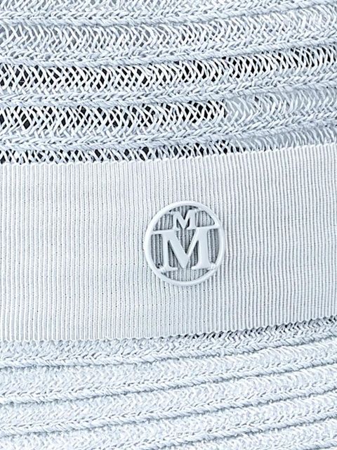 Maison Michel Henrietta straw fedora hat - Blue - zdjęcie produktu nr 2