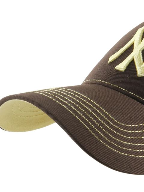 47 brand czapka z daszkiem bawełniana MLB New York Yankees kolor brązowy B-CONDT17GWS-BW