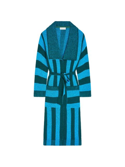 DRIES VAN NOTEN belted cardigan - Blue - zdjęcie produktu nr 1
