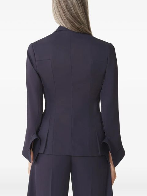 Lanvin double-breasted cuff-detail blazer - Blue