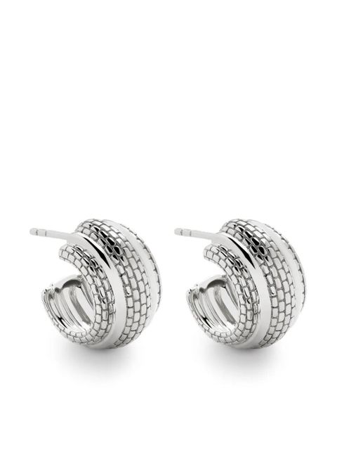 Monica Vinader small Heirloom hoop earrings - Silver - zdjęcie produktu nr 1