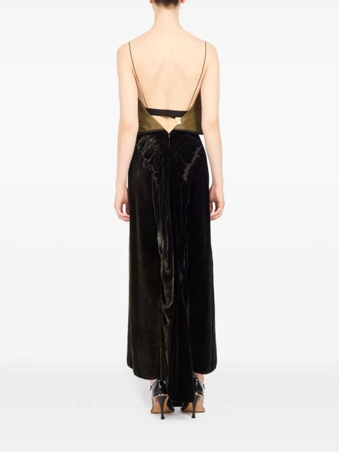 Maison Margiela low-back maxi dress - Green