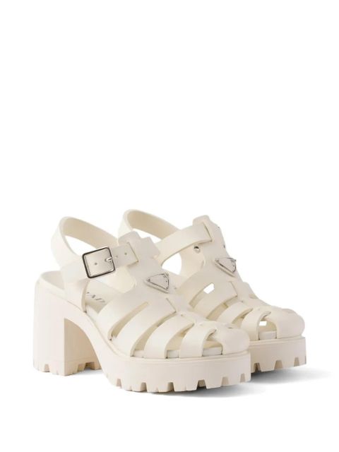 Prada rubber platform sandals - Neutrals - zdjęcie produktu nr 2