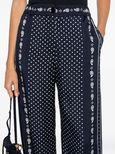 Maje polka-dot trousers - Blue
