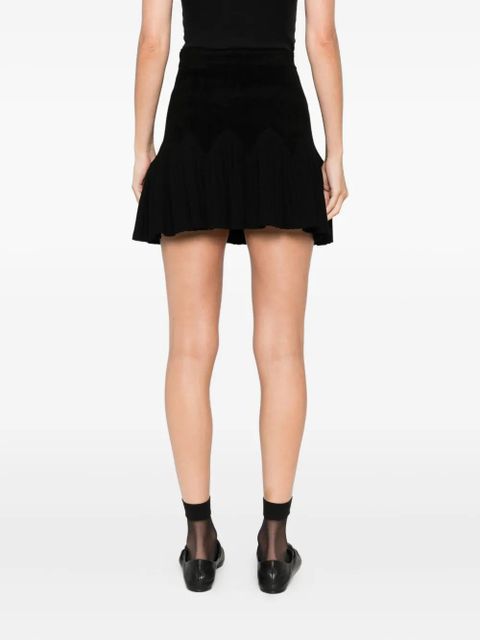 SANDRO pleated skirt - Black