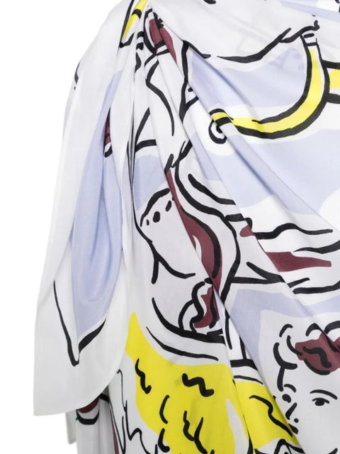 Tory Burch graphic-print pareo - White - zdjęcie produktu nr 2