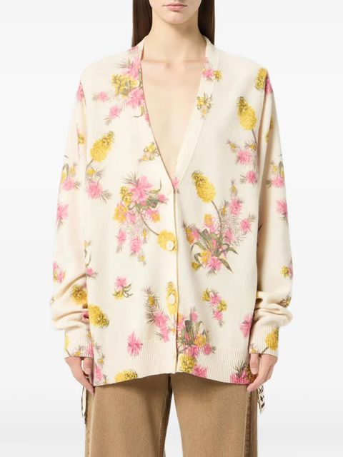 Blumarine floral-print cardigan - Neutrals - zdjęcie produktu nr 2