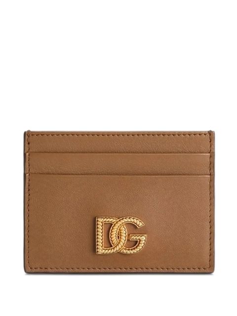 Dolce & Gabbana woven DC logo card holder - Brown - zdjęcie produktu nr 1