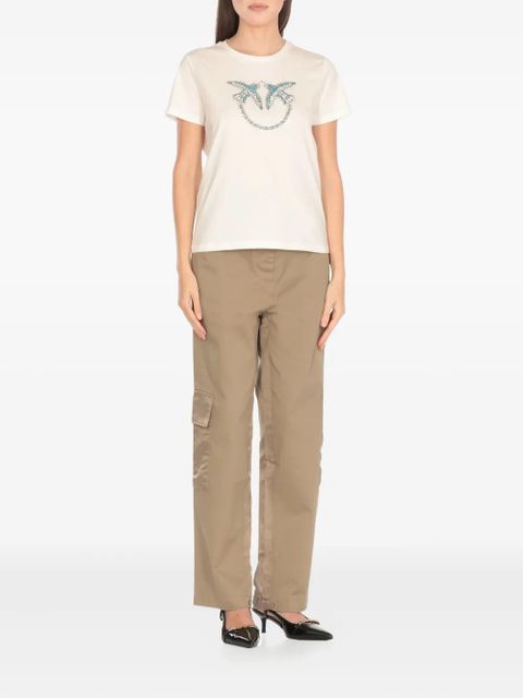 PINKO Love Birds studded T-shirt - Neutrals - zdjęcie produktu nr 2
