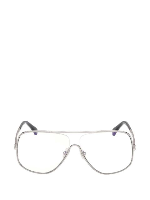 Max Mara Eyewear browline glasses - Silver - zdjęcie produktu nr 1