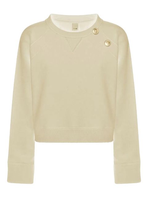 PINKO crew-neck cotton sweater - Neutrals - zdjęcie produktu nr 1