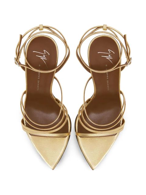 Giuseppe Zanotti 105mm Intriigo Claire sandals - Gold