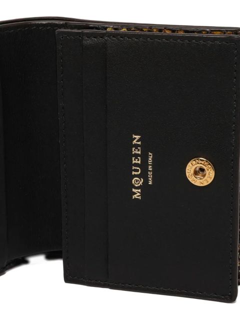 Alexander McQueen snakeskin-print wallet - Brown