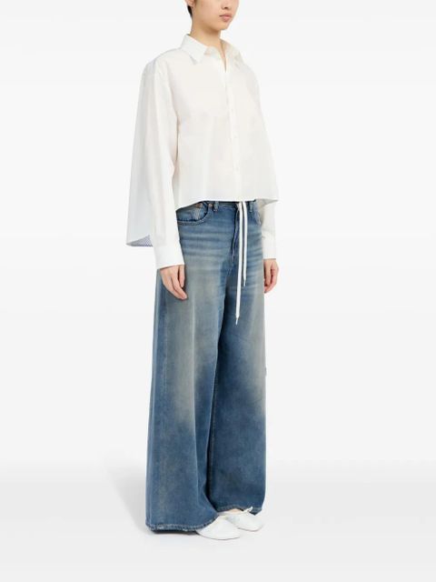MM6 Maison Margiela cropped shirt - White - zdjęcie produktu nr 2