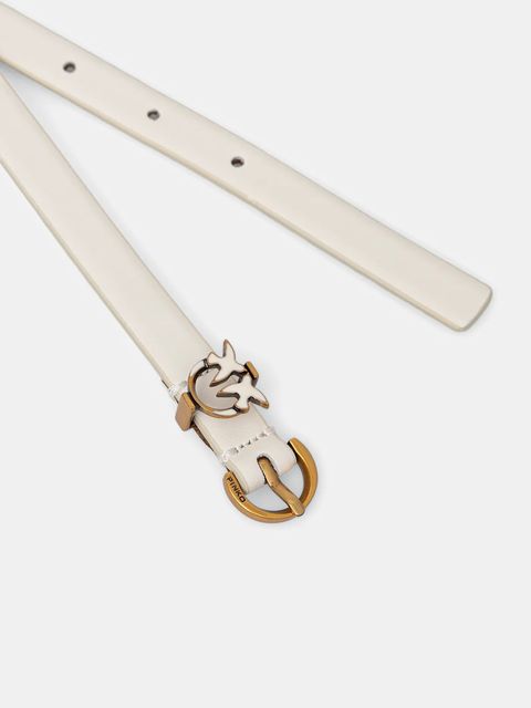 Pinko pasek skórzany damski kolor biały 105482 A2QP - zdjęcie produktu nr 2