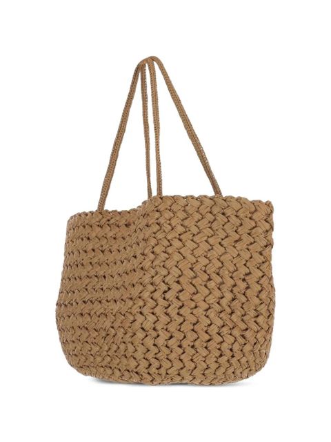 The Row large Estelle Two woven tote bag - Neutrals