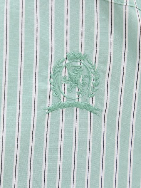 Tommy Jeans koszula bawełniana damska kolor zielony relaxed z kołnierzykiem klasycznym DW0DW21453