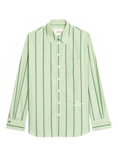 Zadig&Voltaire Morning striped shirt - Green - zdjęcie produktu nr 1