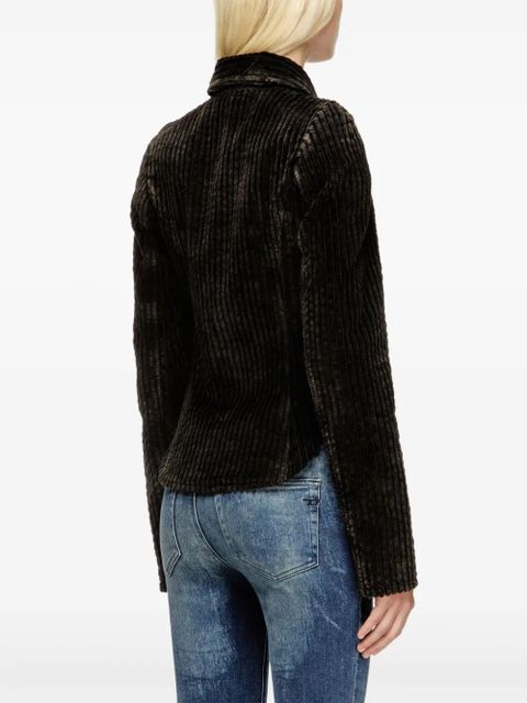 Diesel G-ENEA corduroy zip-up jacket - Black