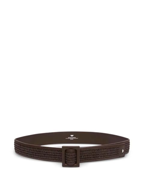 Weekend Max Mara square-buckle woven belt - Brown - zdjęcie produktu nr 1