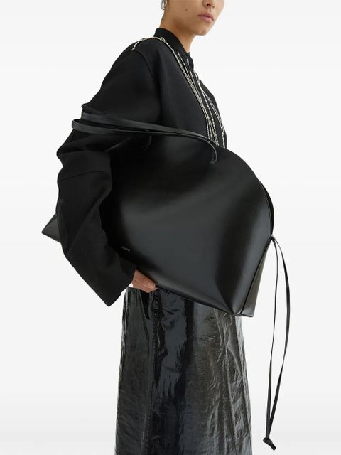 Jil Sander curve large shoulder bag - Black - zdjęcie produktu nr 2