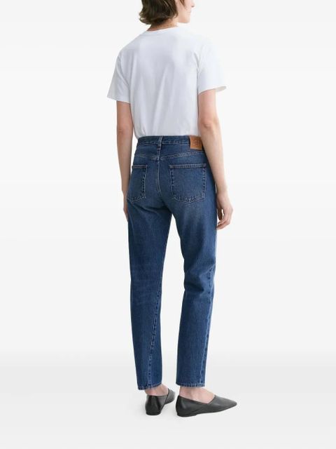 TOTEME logo-patch jeans - Blue
