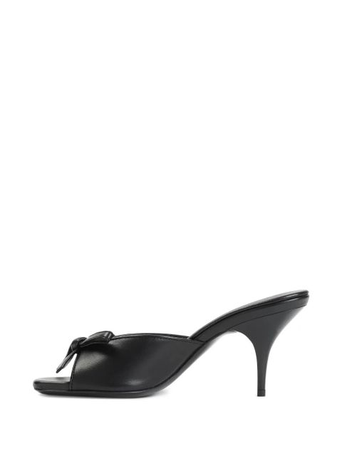 Miu Miu 70mm leather heeled sandals - Black