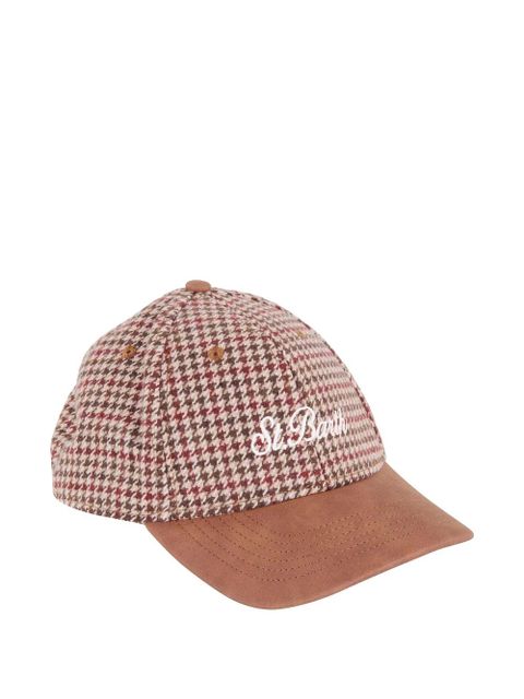 MC2 Saint Barth houndstooth baseball hat - Brown - zdjęcie produktu nr 1