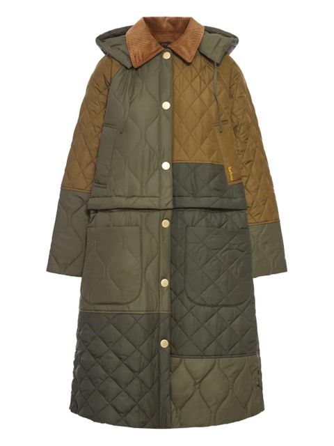 Barbour Cookston quilted single-breasted coat - Green - zdjęcie produktu nr 1