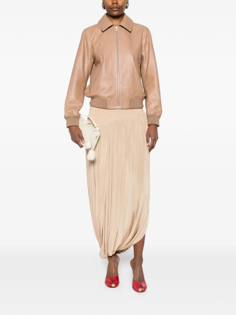 Yves Salomon zip-up lambskin jacket - Neutrals - zdjęcie produktu nr 2