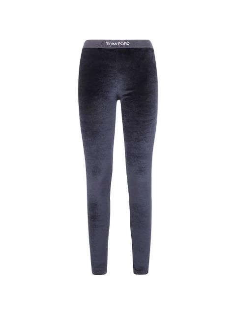 TOM FORD elasticated-waist leggins - Blue - zdjęcie produktu nr 1
