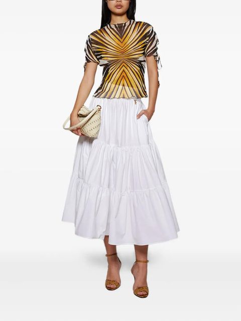 Valentino Garavani 85mm snakeskin sandals - Orange - zdjęcie produktu nr 2