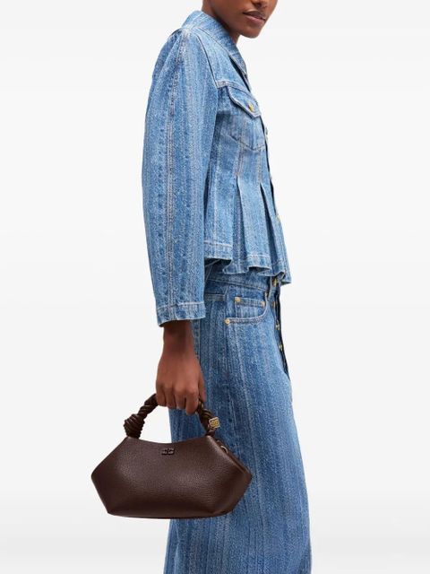 GANNI small Bou twisted-handle tote bag - Brown - zdjęcie produktu nr 2