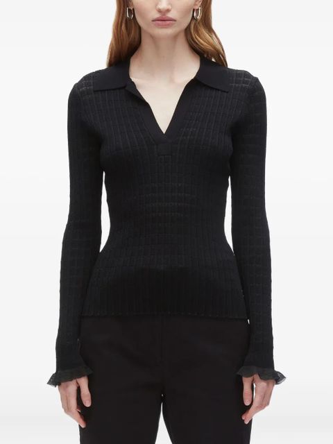 3.1 Phillip Lim ribbed-knit sweater - Black - zdjęcie produktu nr 2