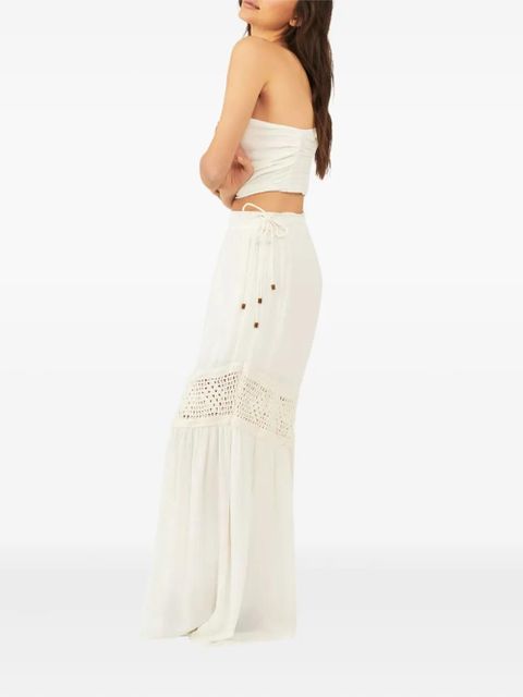 Free People drawstring-fastening crochet-insert trousers - Neutrals - zdjęcie produktu nr 2