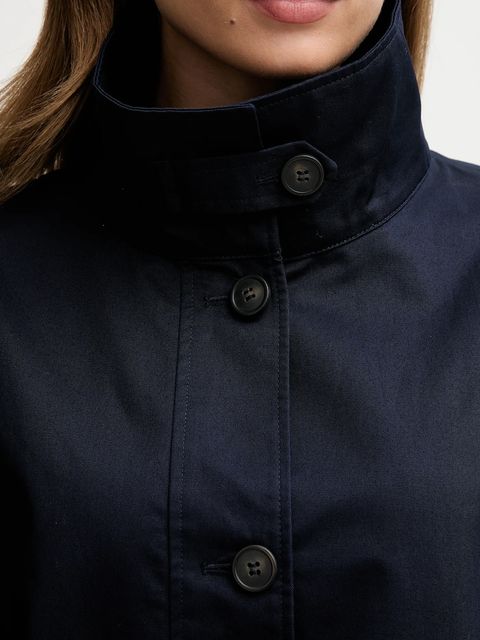 United Colors of Benetton kurtka bawełniana kolor granatowy przejściowa oversize 2QJYDN07Y