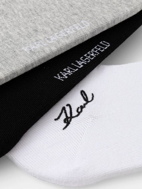 Karl Lagerfeld skarpetki K/SIGNATURE 3-pack kolor szary A4W47034 - zdjęcie produktu nr 2