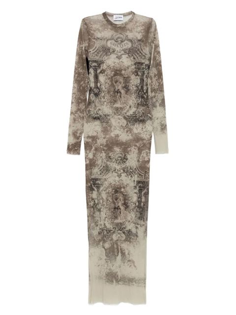 Jean Paul Gaultier graphic-print maxi dress - Neutrals - zdjęcie produktu nr 1