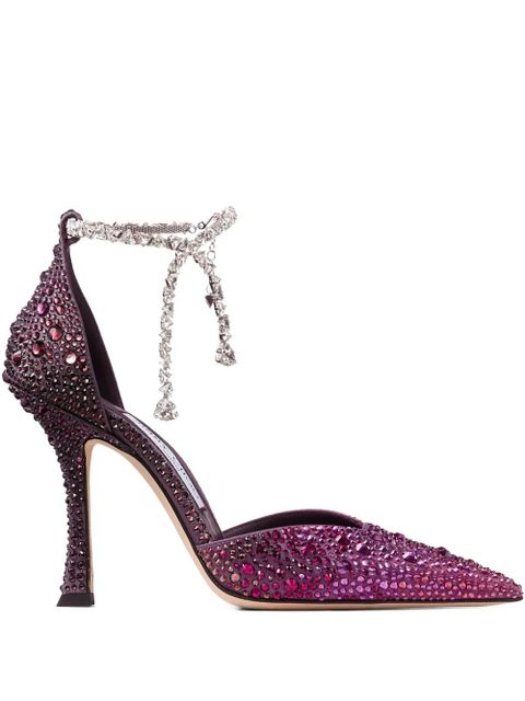 Jimmy Choo 100mm Stevie pumps - Purple - zdjęcie produktu nr 1