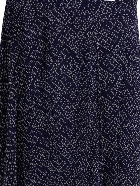 MARANT ÉTOILE Lycia asymmetric patterned midi skirt - Blue